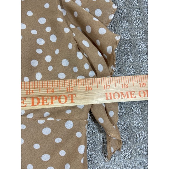 Spence Floral V-Neck Knee Length Flutter Sleeve Sheer Sundress 6 - Picture 6 of 11